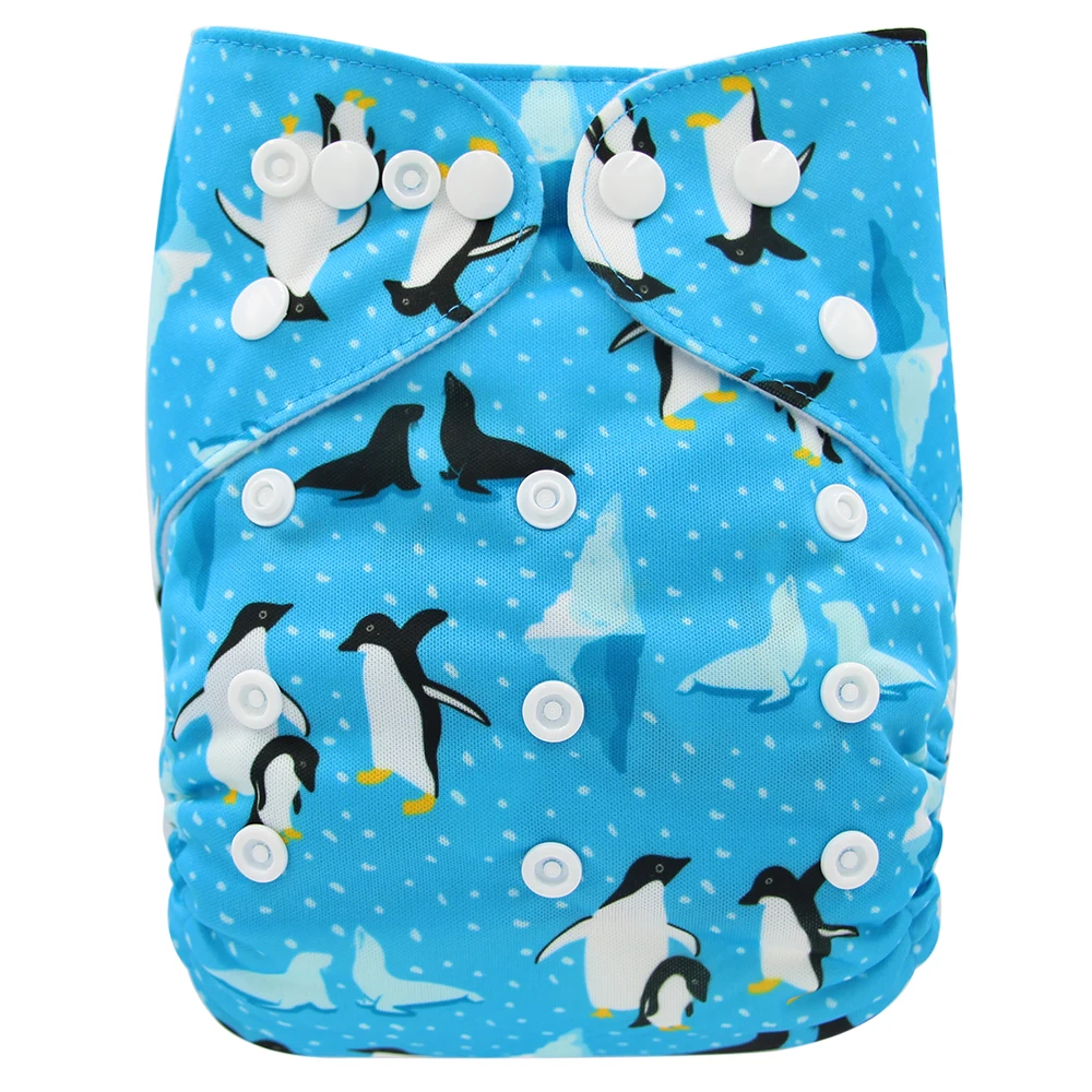 Ohbabyka тканевые подгузники Детские многоразовые подгузники Couche Lavable Piscine Регулируемый один размер дизайнерские подгузники с карманами для новорожденных