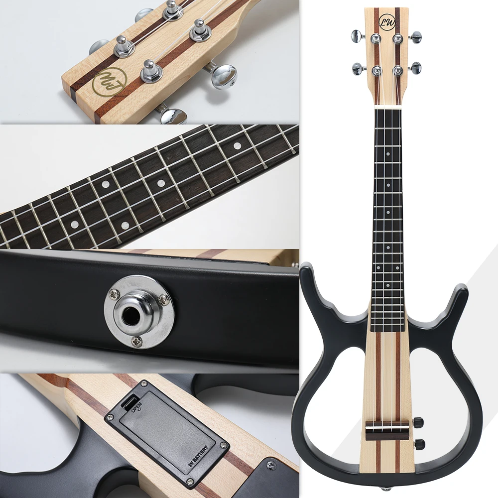 Красивое звуковое укулеле 4 струны 26 дюймов акустическая электрическая