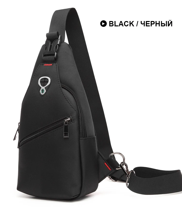 ARCTIC HUNTER Новая мужская нагрудная сумка модная повседневная многофункциональная нагрудная Сумка водонепроницаемая ткань Оксфорд Диагональная Сумка на плечо