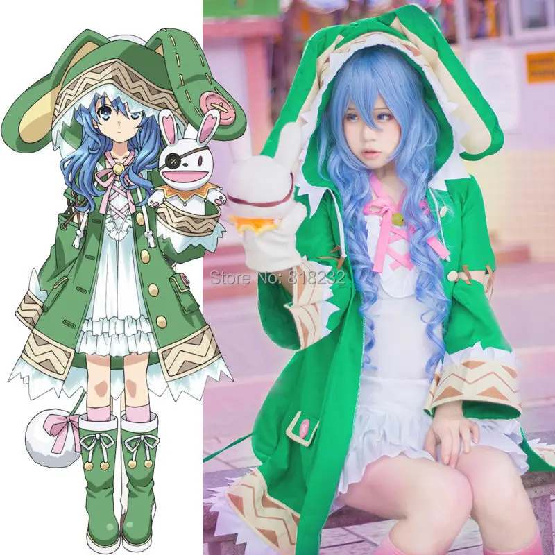 Дата живой Yoshino Хэллоуин наряд эльфа униформа Аниме косплей костюмы|anime cosplay