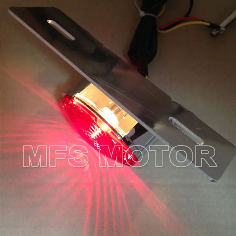 

Motorcycle parts Red License Plate Brake Tail Light For Harley Davidson For Ducati Monster Universal Cruiser Street