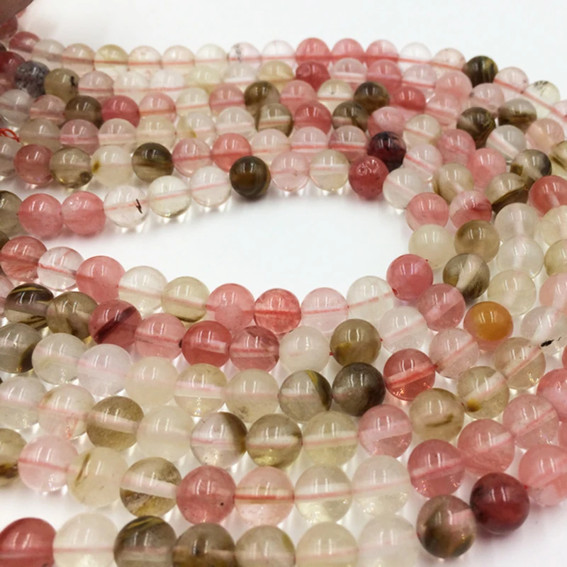 10 мм кварцевые ювелирные изделия из натурального камня свободные бусы круглая