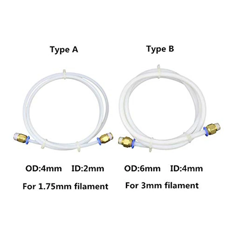 1 м PTFE трубы соединители 3D принтеры части j-головки Hotend для V5 V6 75 мм 3 0 нити трубки