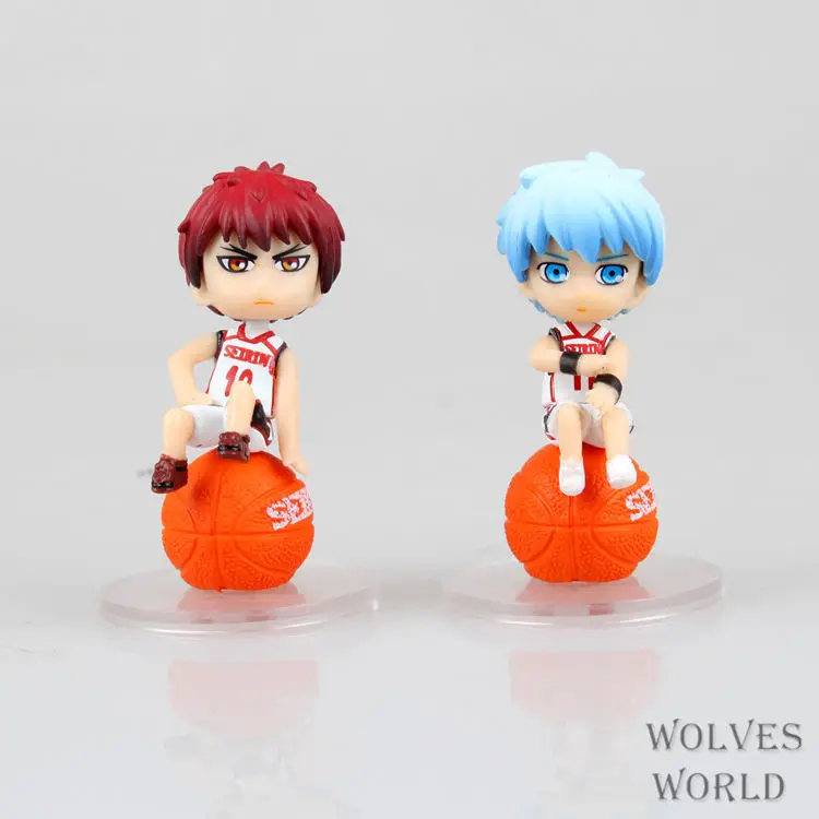 Anime Kuroko's Basketball 6PCS/SET Kuroko Tetsuya Kise Ryota Kagami Taiga Aomine Daiki PVC Action Figures Toy Model Collectibles | Игрушки