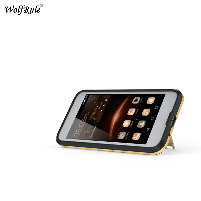 WolfRule huawei Y3 чехол s Y3 крышка Мягкий силиконовый+ Пластик подставки чехол для huawei y3 чехол CRO-L22 CRO-L02 CRO-L03 {