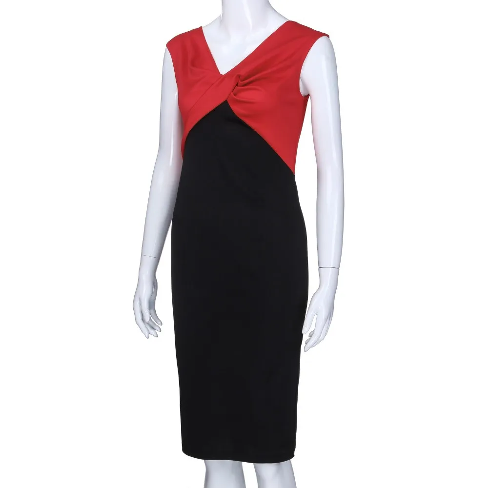 Осеннее женское модное лоскутное облегающее Платье До Колена платье средней