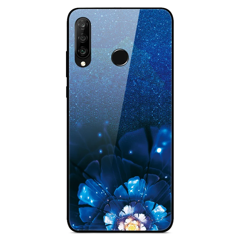 Для huawei P30 Lite чехол из закаленного стекла с принтом задняя крышка Жесткий чехол для Coque huawei P30 Lite чехол для телефона fundas P 30 лайт Pro