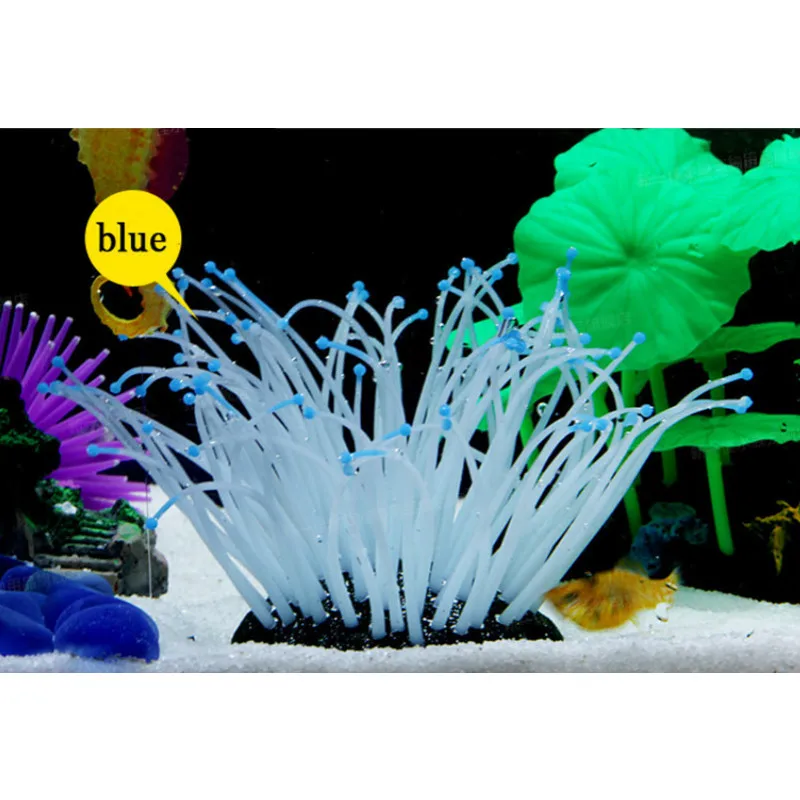 5 видов цветов аквариум светящийся искусственный Коралл Украшение Имитация
