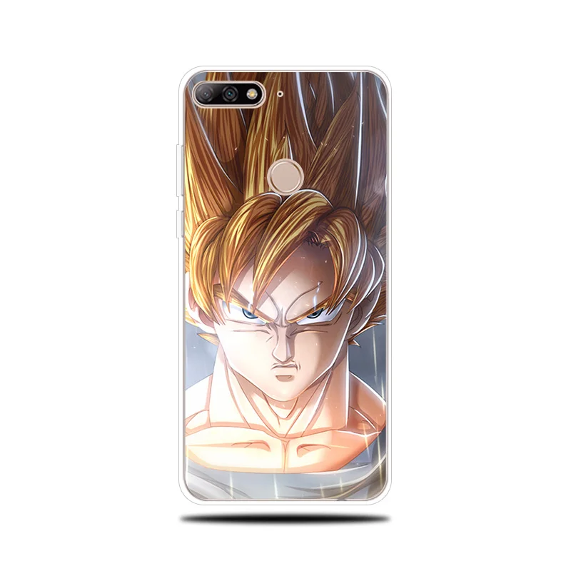 Dragon Ball Z силиконовый чехол для телефона huawei Y5 Y6 ii Prime 2017 2018 крышка Y7