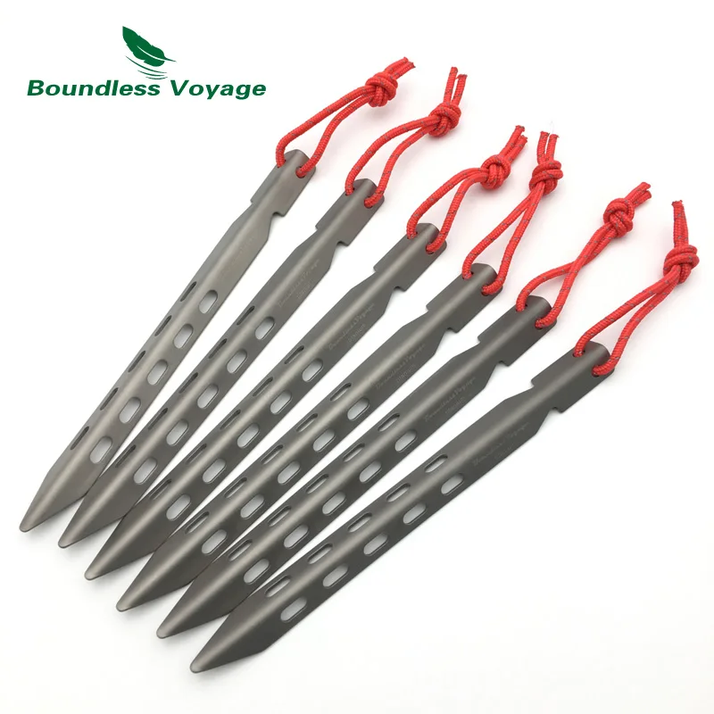 Безграничная Вояж 6/8/12 Титан колышки для ногтей якорь Кемпинг палатки