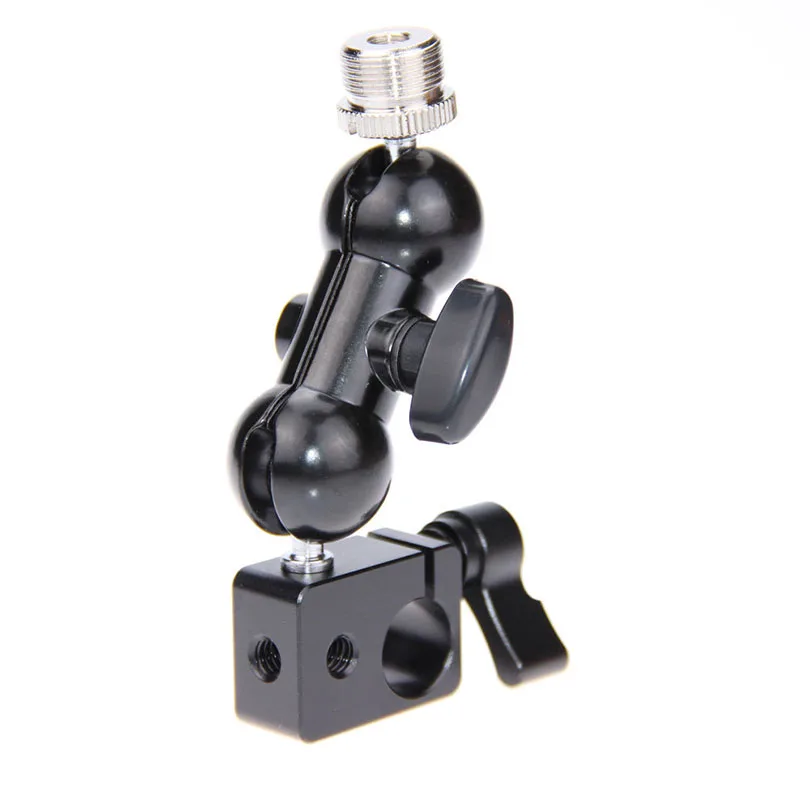 

CAMVATE Microfone Microphone Stand Mount Adapter Mic Clip Holder with 15mm Rod Clamp For Photo Studio Fotograifa Kit C1194