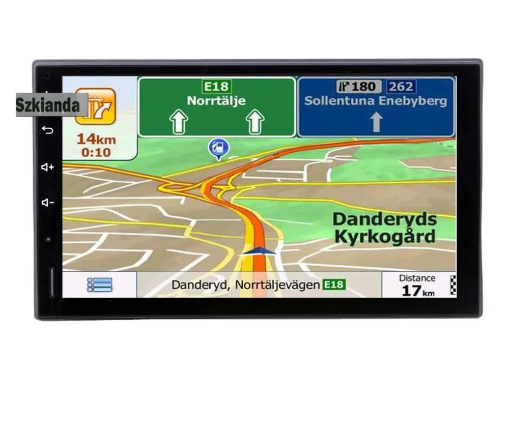 Автомагнитола на Android 8 1 7 дюймов 2din DVD 1024x600 GPS навигация Bluetooth USB 2 din универсальная