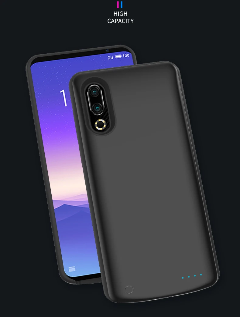 Высокое качество 6500 мАч чехол банка питания для Meizu 16 s пакет резервного заряда батареи для Meizu 16 s корпус аккумулятора