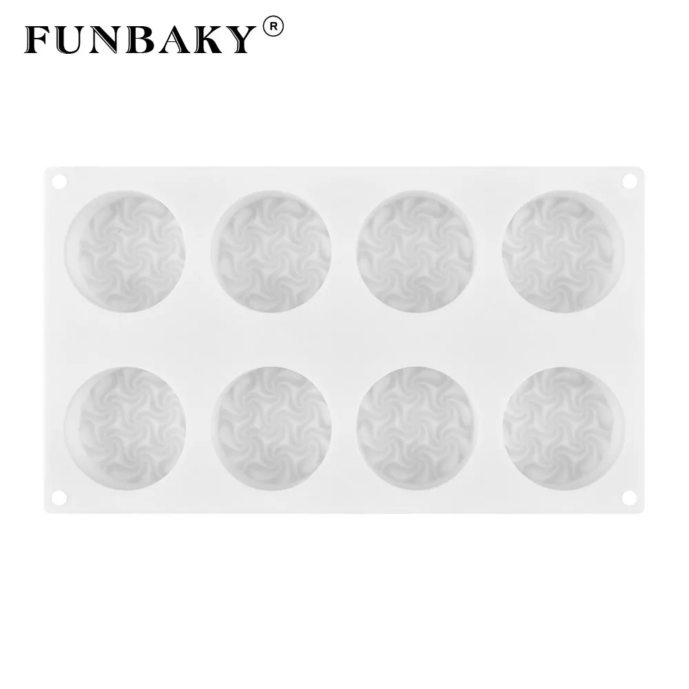 FUNBAKY 6 Полость вокруг формы мусс силиконовая форма для торта инструменты для выпечки силиконовая форма для выпечки 3D сковорода украшения десертные формы