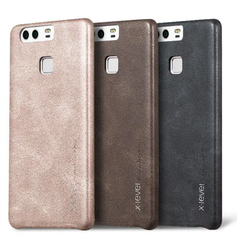 Роскошный кожаный чехол X Level для телефона Huawei P9 Жесткий Чехол Honor 8 Lite V9 9 P10 Plus Mate Pro