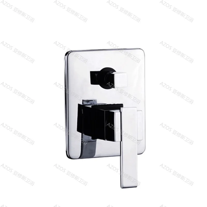 

Modern Bath Shower Faucet Mixer Valve Solid Brass Chrome In Wall Covert Fixed Rotatable Two Functions Actuated Toilet AZPJ030