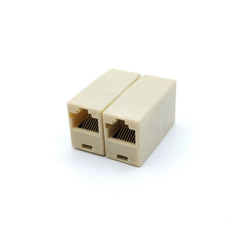 Elistooop 10 шт. RJ45 Cat5 8P8C разъем соединитель для расширения широкополосной сети Ethernet LAN