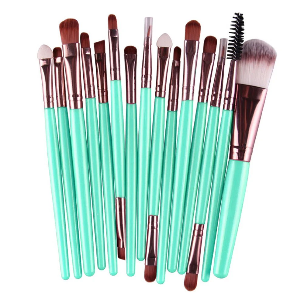 Новые дизайнерские 15 шт. Макияж Кисточки набор инструментов Make Up Парфюмерия
