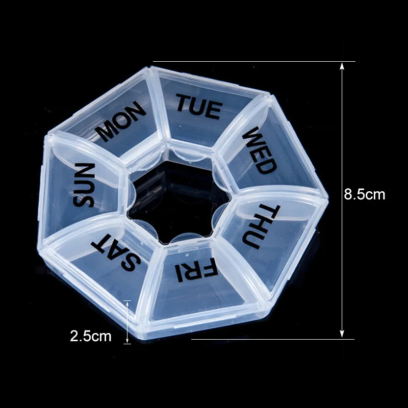 1 шт. 7 дней в неделю контейнер для таблеток коробочка медицинских целей Box