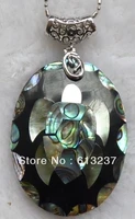 hothot free shipping new 2014 fashion style diy beautiful mop inlaid abalone shell pendant oval bead 1pc my4755