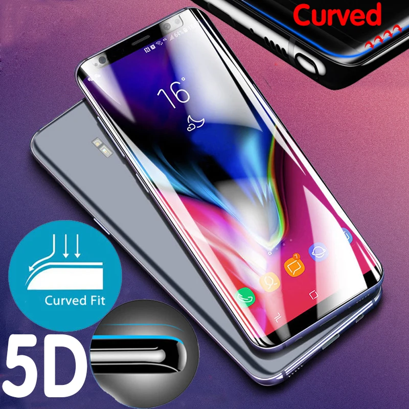5D изогнутая Защитная пленка для экрана Samsung Galaxy S10 Plus S6 S7Edge Note 9 8 HD Закаленное