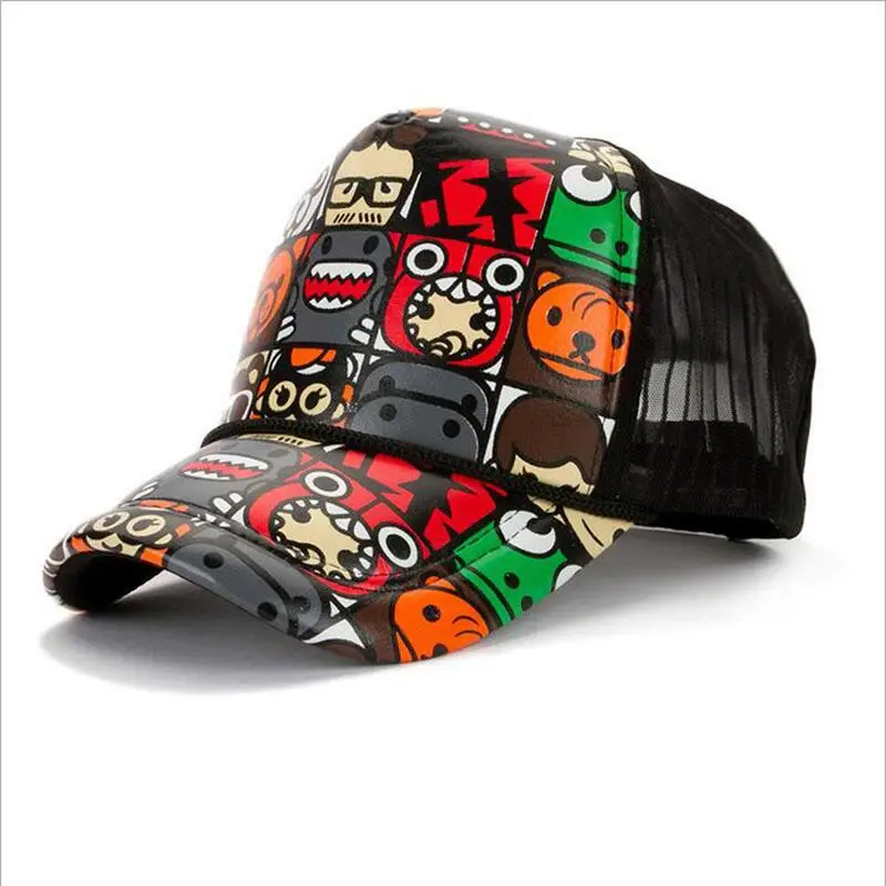 Шапки/кепки мультяшная сетчатая бейсболка для мальчиков Детская Регулируемая