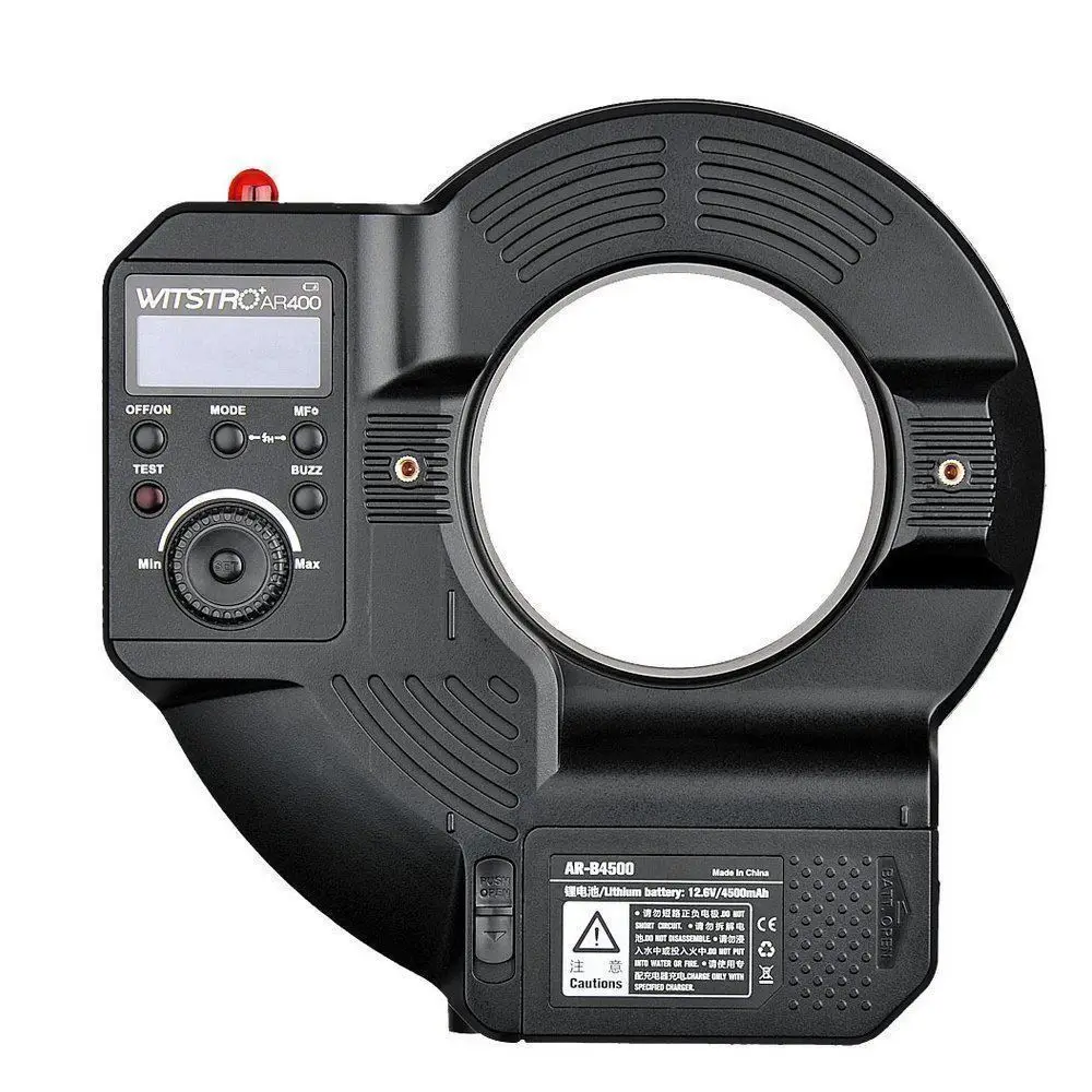Godox AR400 400 Вт литий-ионная батарея с ЖК-панелью Мощный светодиодный макро-кольцевой вспышкой Speedlite видео-светильник комплект кольцевой вспышки для фотосъемки