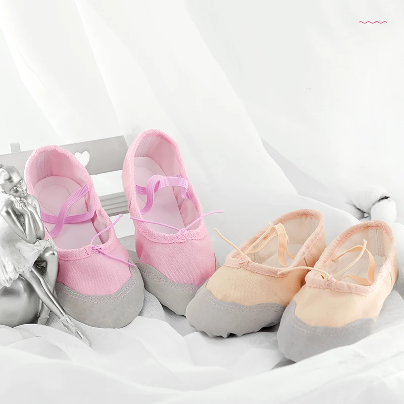 Балетные туфли для маленьких девочек танцевальные шлепанцы мягкая подошва из