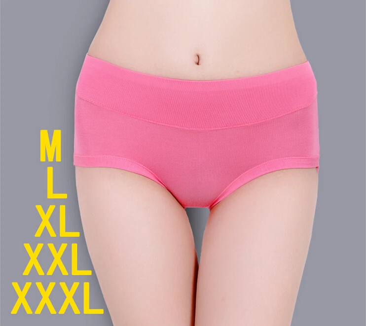 

mid waist Ladies Bamboo fiber Panties Sexy underwear Womens briefs