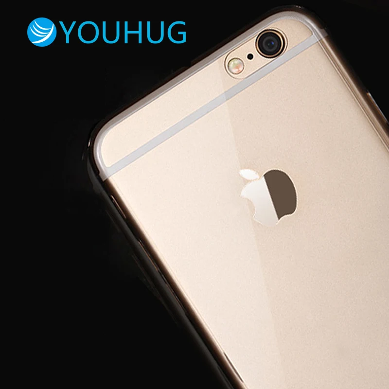 Youhug ясно кремния ультра тонкий мягкий чехол TPU для iPhone 5 5S SE 6 6s Plus Плюс Прозрачный