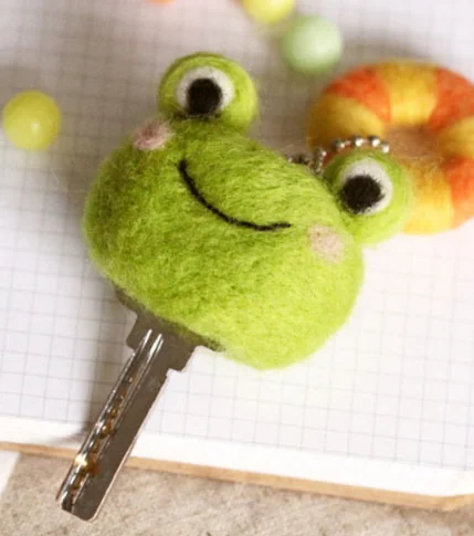 Лягушки и Пингвины мультфильм набор шерстяной вышитый Шерсть Войлок игла для