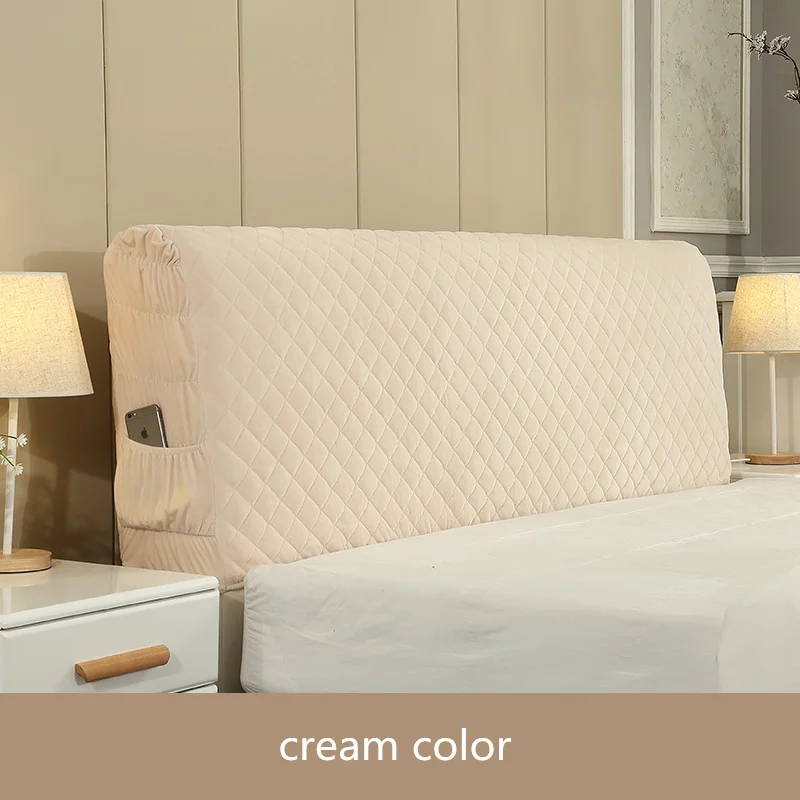 Cream color Скандинавском стиле, покрывало 120-220 см, все в том числе эластичное порошковое дуплексное одеяло, защитный чехол на спинку кровати пыленепроницаемый - Цвет: Cream color