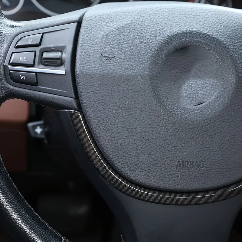Декоративные полоски из АБС пластика на руль для BMW 5 серии F10 520 525 2011 2016