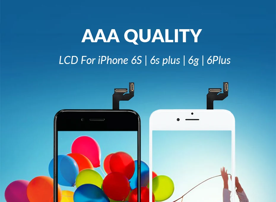 AAA+ качественный ЖК-экран для iPhone 6 6S 7 8 Plus, дигитайзер, сенсорный экран, замена для iPhone6S 5S, ЖК-экран в сборе