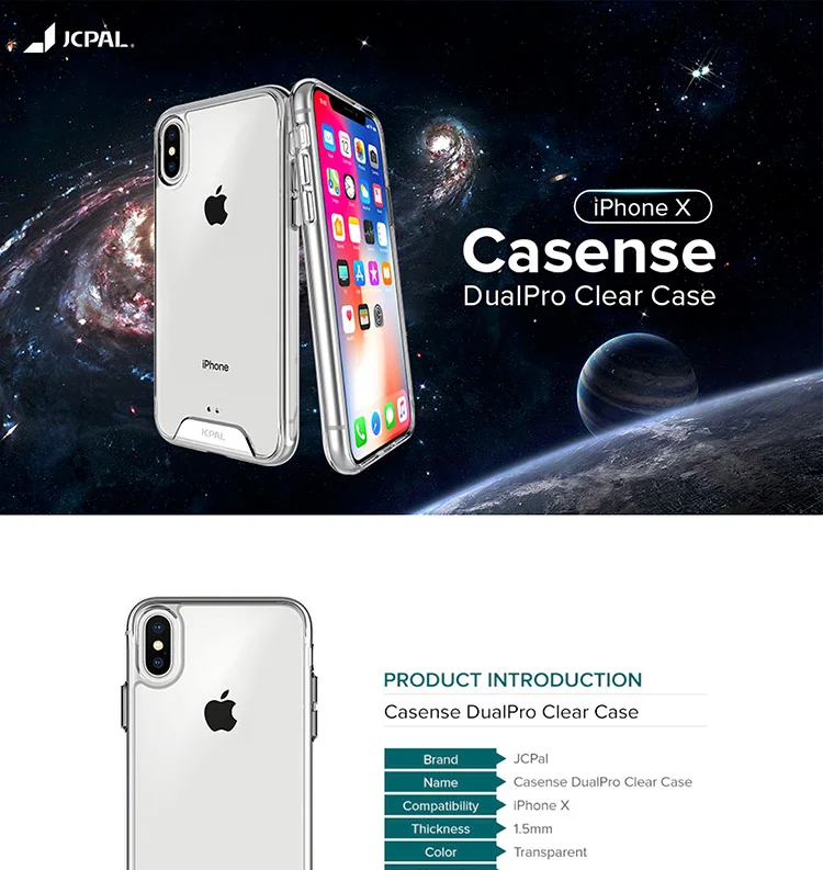 Jcpal iGuard DualPro чехол для iPhone XS/S с легкой защитой от падения ультратонкий термополиуретан и поликарбонат материалов