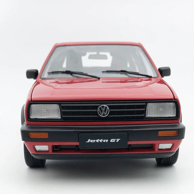 Diecaste 1:18 Модель автомобиля 1989 металл высокая имитация Volkswagen red Jetta GT двери автомобиля может открыть Коллекция игрушечных автомобилей