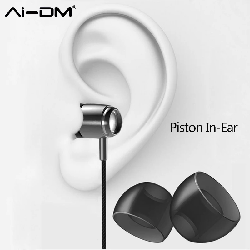 AIDM в M6 Hi-Fi наушники Шум отмены удобные Super Bass Проводной с микрофоном гарнитуры 3 5