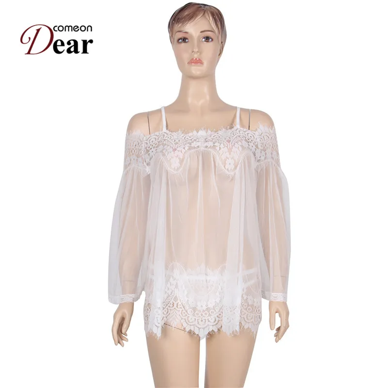 RJ80393 Comeondear черная белая кружевная одежда для сна ночные рубашки женские летние мини Nachthemd Сексуальная Искушение сексуальная женская ночная рубашка