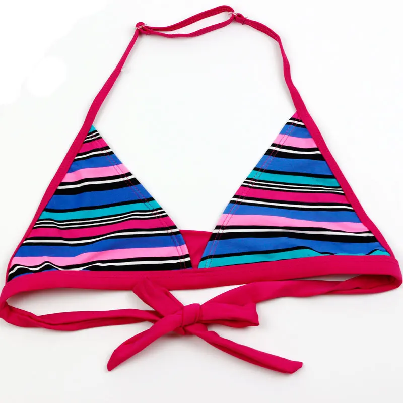 Новинка лета 2019 бикини для девочек Раздельный купальник из двух частей