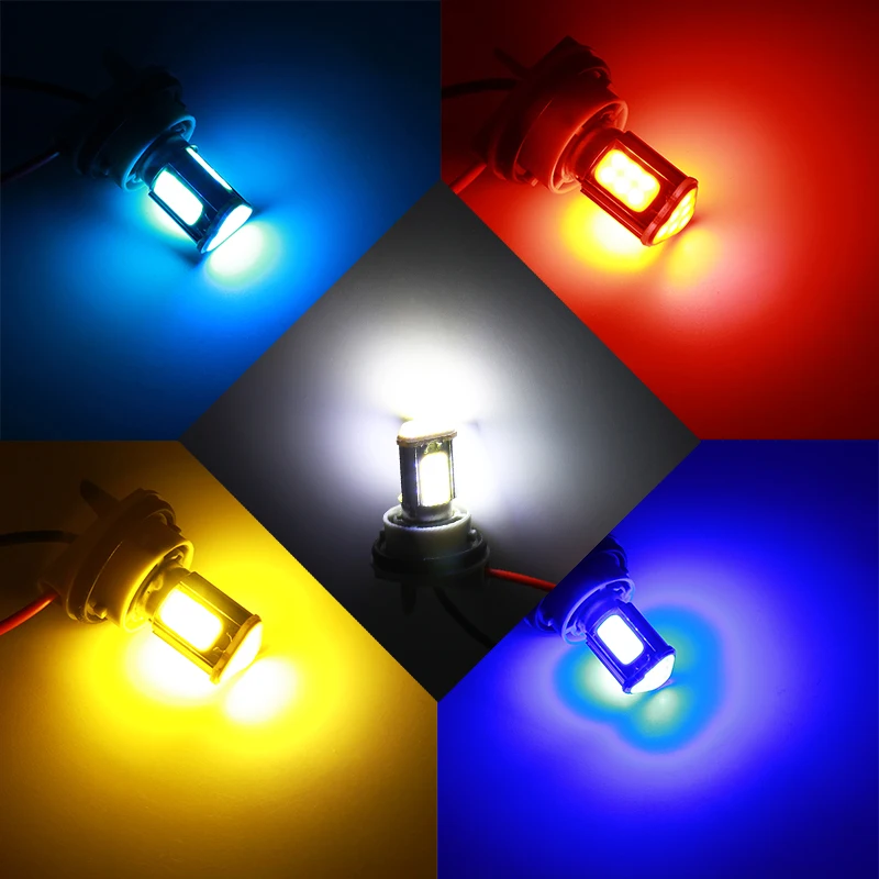 1157 Light BAY15D Wedge 4 cob Led Автомобильный Фонарь Base Brake лампа заднего хода сигнал поворота