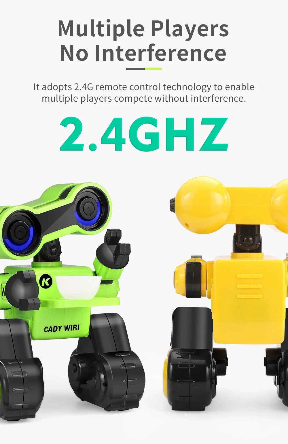 Интеллектуальный робот EBOYU JJR/C JJRC R13 Cady WIRI, программируемый музыкальный танец, игрушка-робот для детей в подарок