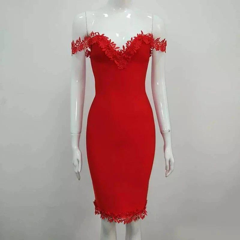 Новые Для женщин Лето Slash шеи Элегантные Дизайнерские платье Сексуальная с плеча