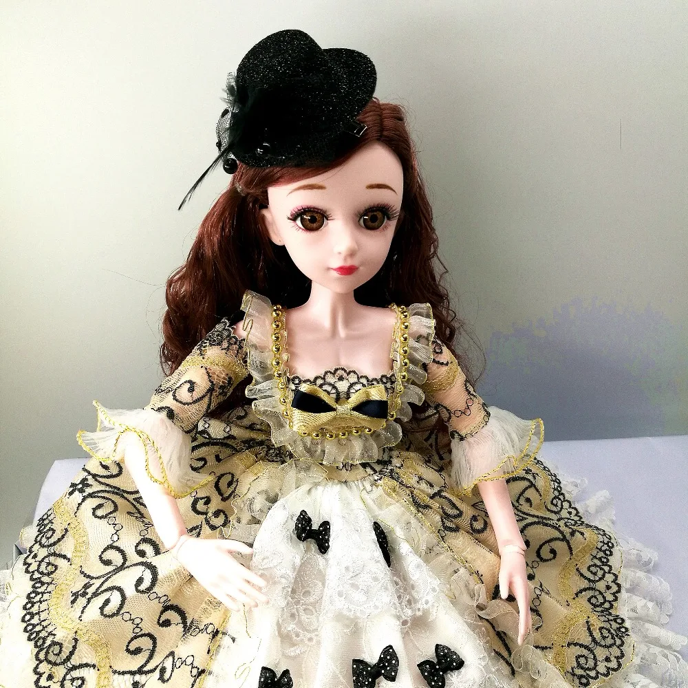 BJD кукла 1/3 коричневые глаза с BJD одежда обувь 60 см Кукла девочка подарок игрушки ручной работы силиконовая кукла реборн модная игрушка для детей