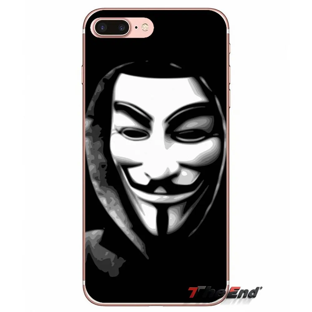 Для iPhone X 4 4S 5 5S 5C SE 6 6S 7 8 Plus Samsung Galaxy J1 J3 J5 J7 A3 A5 2016 2017 дизайн крышка анонимированная