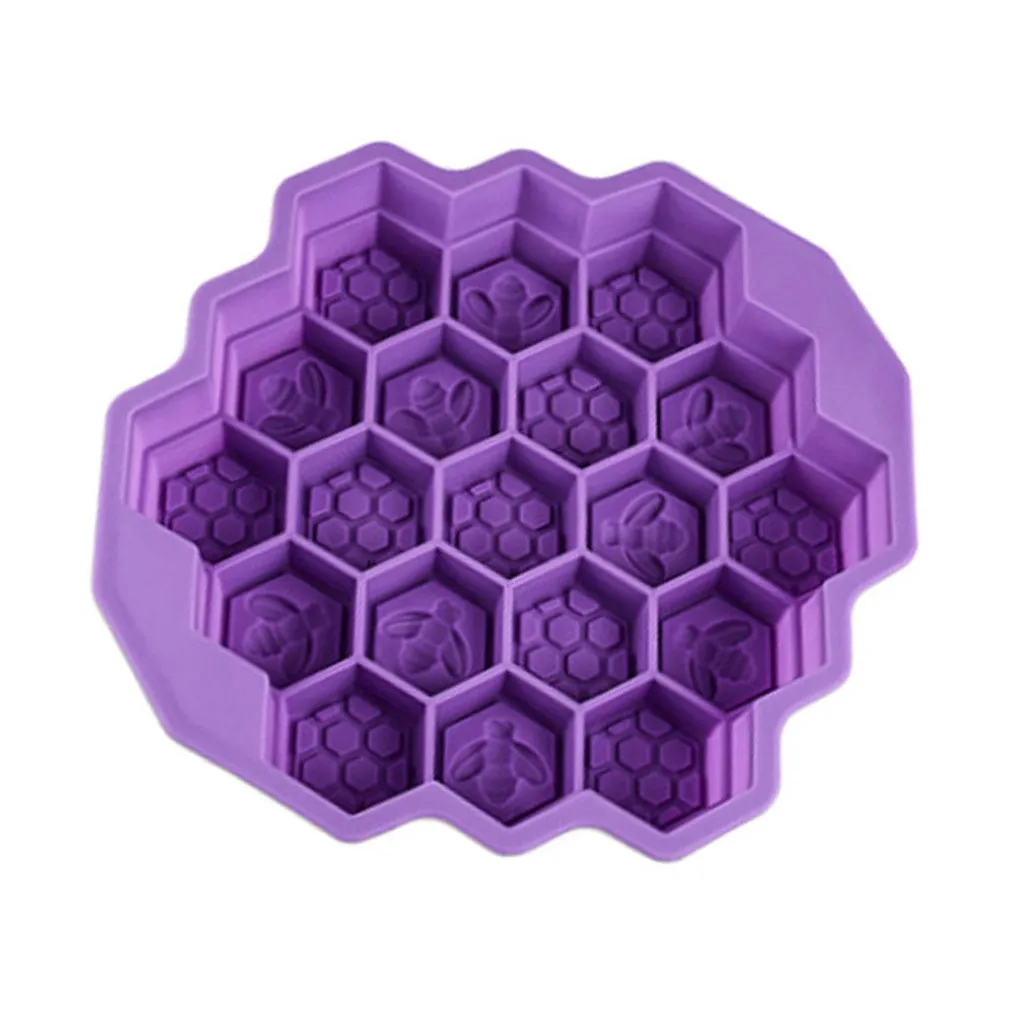 Формы для мыла изготовления рук пчелы ячеистая форма торта силиконовая Гибкая