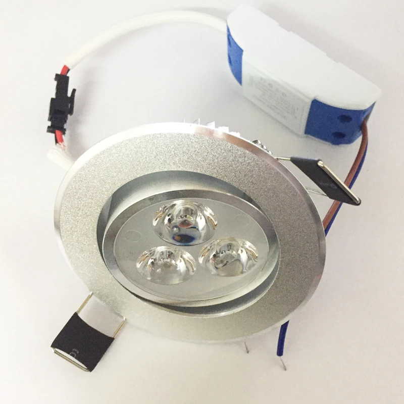 Foco LED regulable de 3W y 6W lámpara de techo, empotrada, empotrada, para pared, AC110V, 220V, blanco frío, para iluminación del hogar