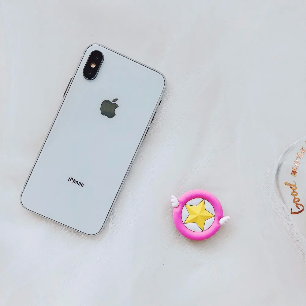 100pcs wholesale kt cat Universal Mobile Bracket Cute Airbag Phone Expanding Stand Stitch mouse cat cartoon Finger Holder