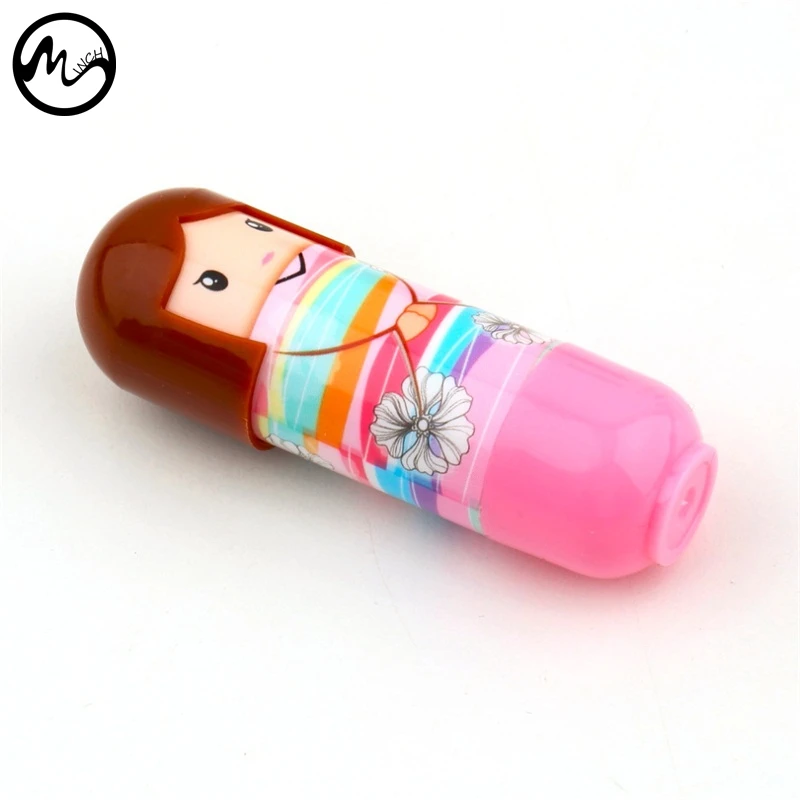 Милый бальзам для губ MINCH кимоно с кукольным рисунком цветной макияжа девочек|lip
