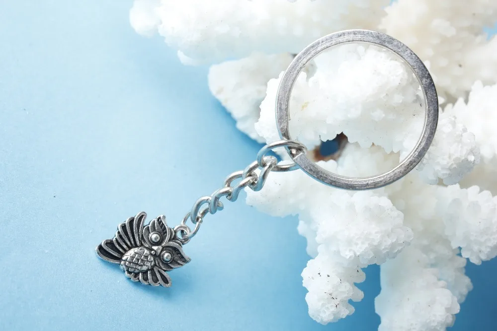 10 штук оптовая продажа лучшего подарка ювелирных изделий - Гарри Поттер милый серебряный сова подвеска брелок модные ювелирные изделия на.