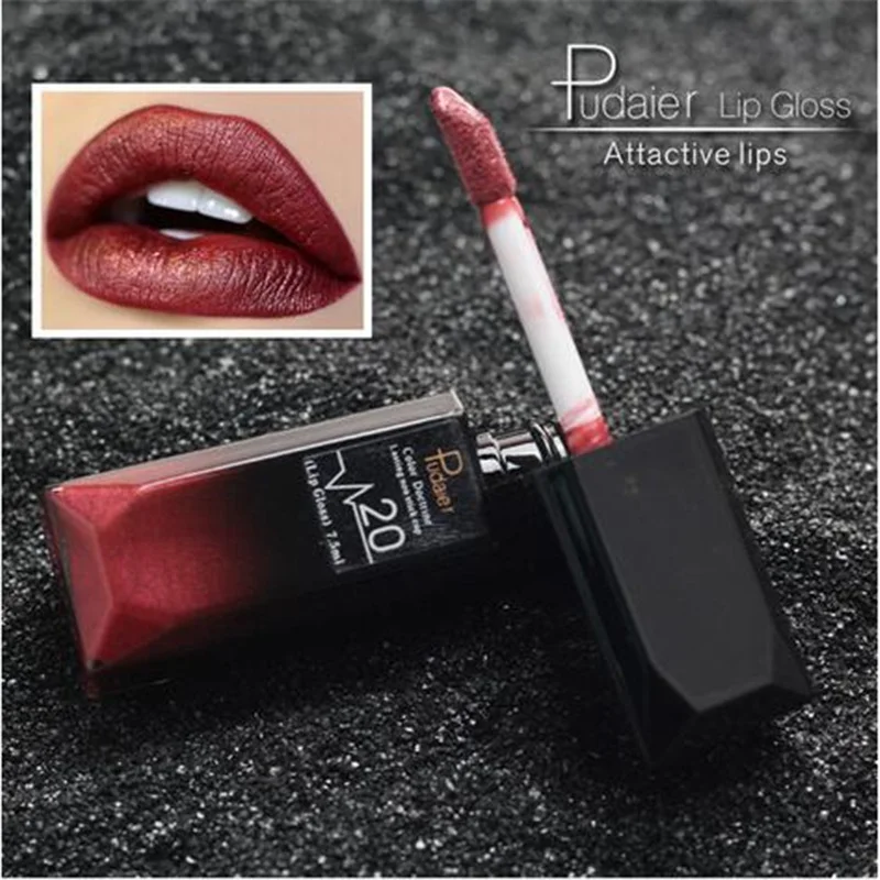 PUDAIER Водонепроницаемый телесного цвета матовые бархатные блеск для губ помада